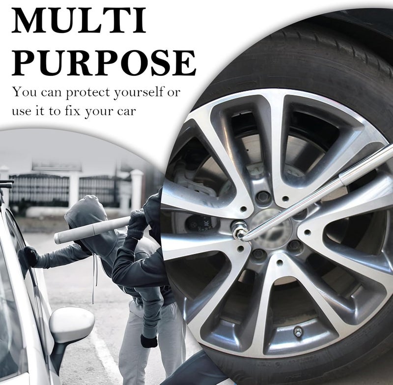 Stacool Extendable Lug Wrench with Double-Sided Sockets of 17mm/19mm and 21mm/23mm, Universal Wrench for Most Vehicle Lug Nuts - Image 5